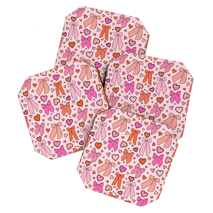 Valentine Bow Print Coaster Gallery Image 1