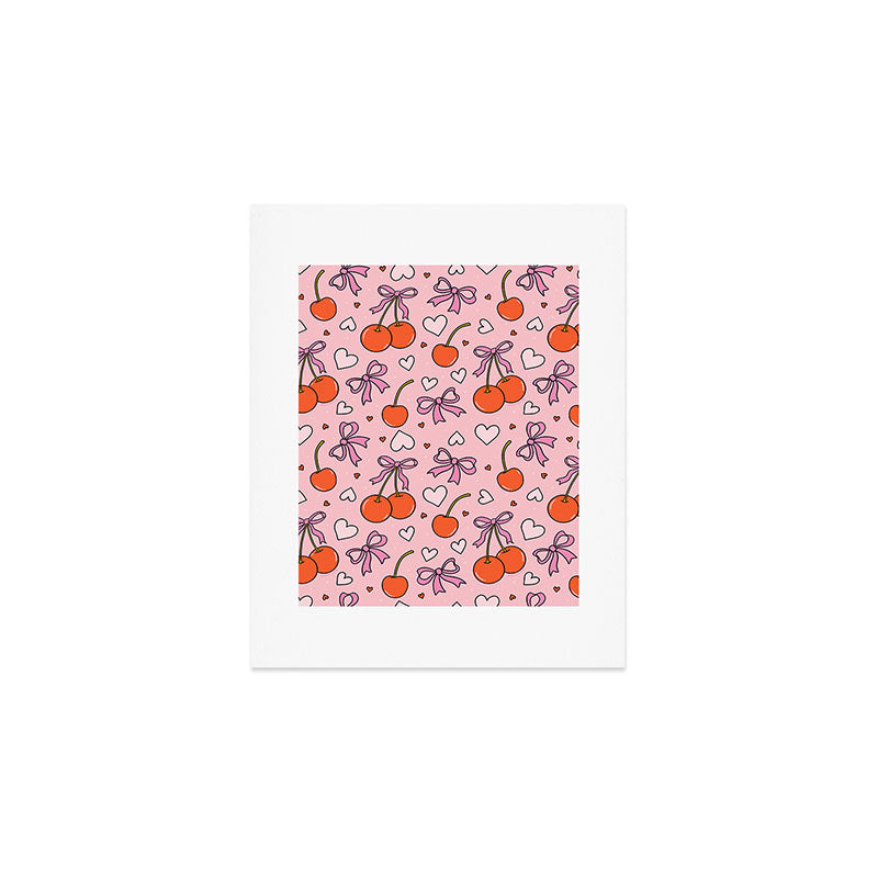 Valentine Cherry Print Art Print Gallery Image 1