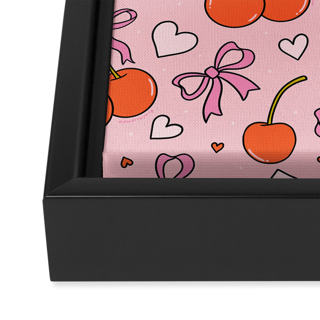 Valentine Cherry Print Framed Canvas Print Gallery Image 3