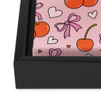 Valentine Cherry Print Framed Canvas Print Gallery Image 3