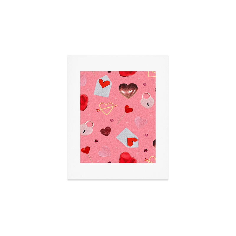 Valentine Collage Print Art Print Gallery Image 1