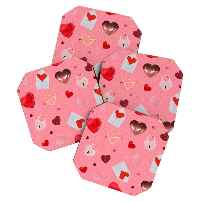 Valentine Collage Print Coaster Gallery Image 1