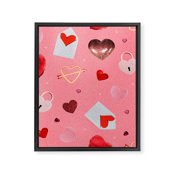 Valentine Collage Print Framed Canvas Print Gallery Image 1