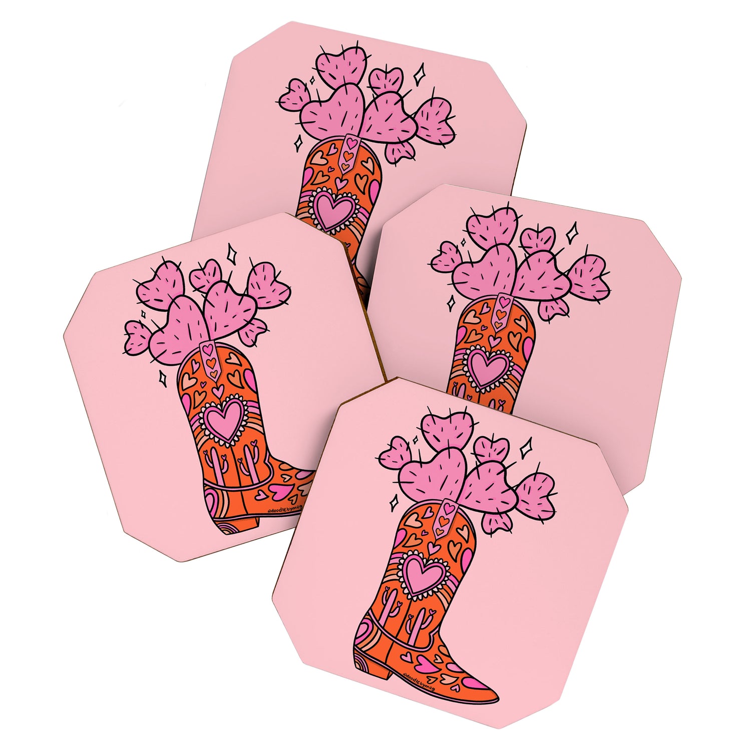Valentine Cowboy Boot Coaster Gallery Image 1