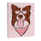 Valentine Dog Canvas Print Gallery Image 8