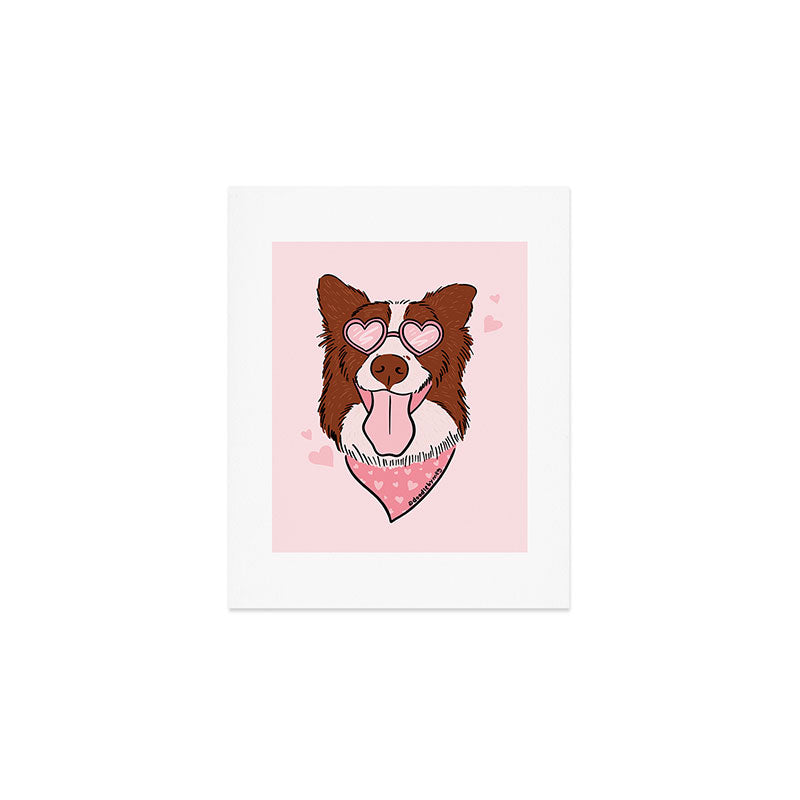 Valentine Dog Art Print Gallery Image 1
