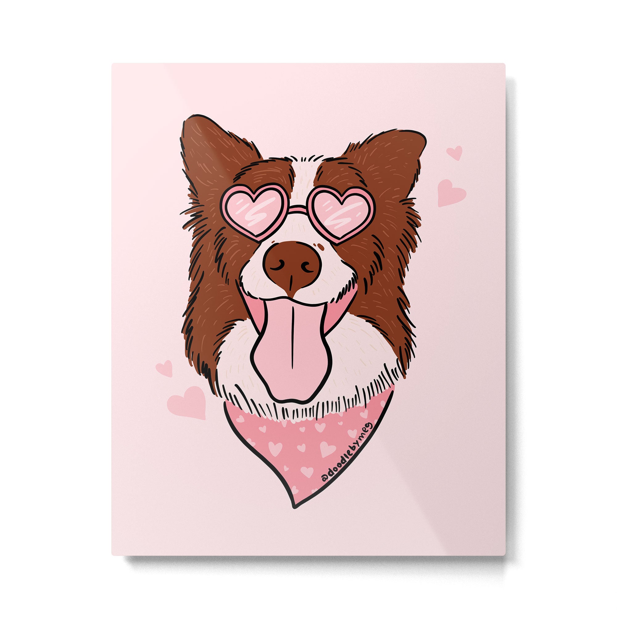 Valentine Dog Metal Print Gallery Image 6