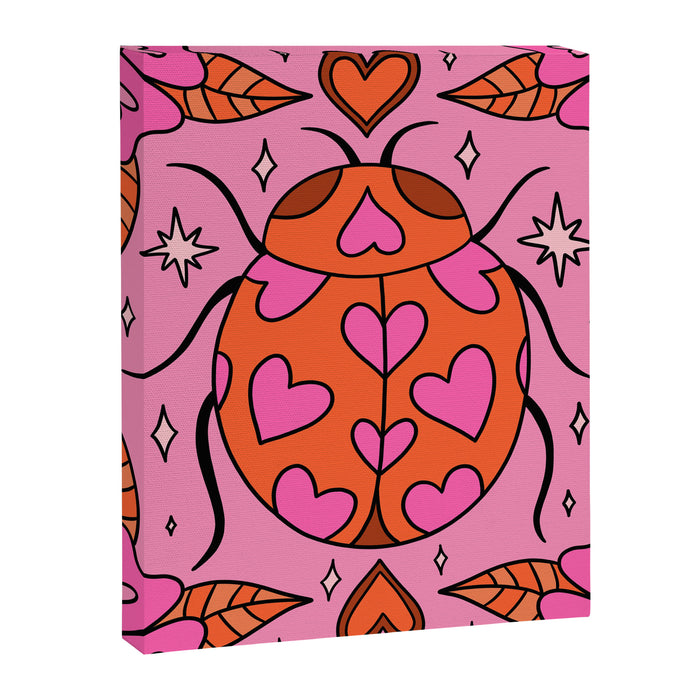 Valentine Lady Bug Canvas Print Gallery Image 1