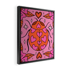 Valentine Lady Bug Framed Canvas Print Gallery Image 2