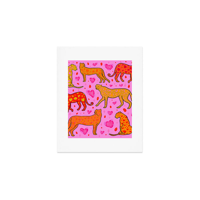 Valentine Leopard Print Art Print Gallery Image 1