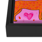 Valentine Leopard Print Framed Canvas Print Gallery Image 3