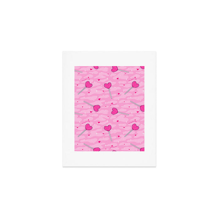Valentine Lollipop Print Art Print Gallery Image 1