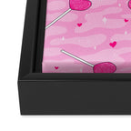 Valentine Lollipop Print Framed Canvas Print Gallery Image 3