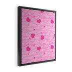 Valentine Lollipop Print Framed Canvas Print Gallery Image 2