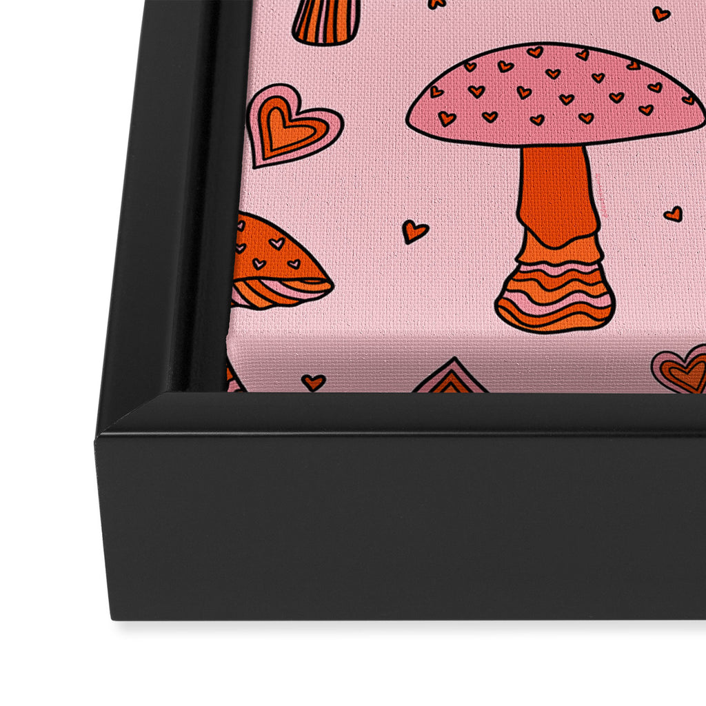 Valentine Mushrooms Framed Canvas Print Gallery Image 3