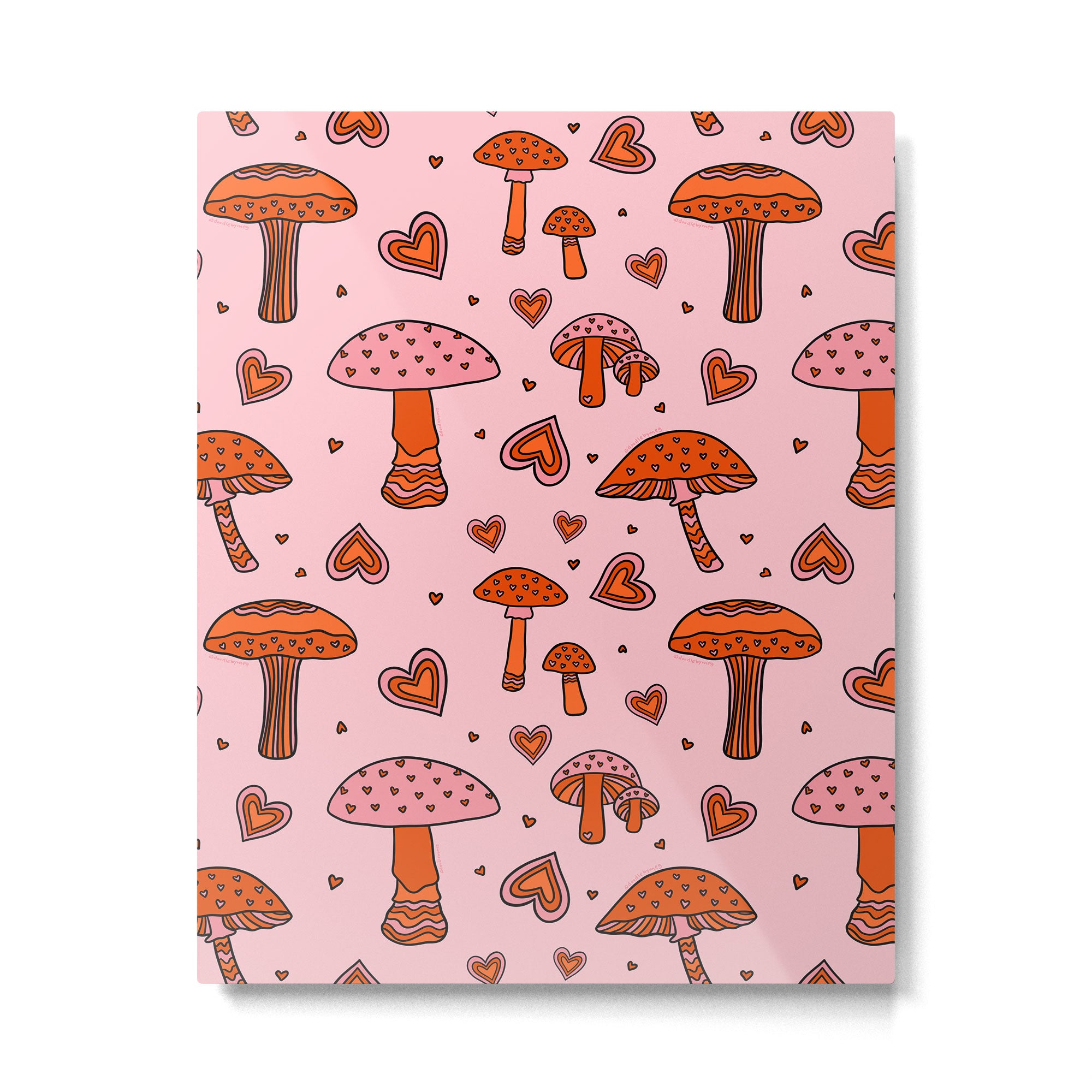 Valentine Mushrooms Metal Print Gallery Image 6