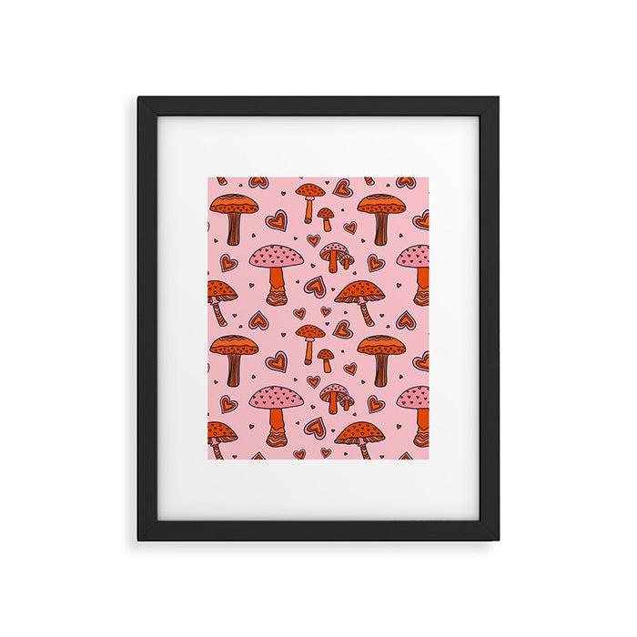 Valentine Mushrooms Framed Art Print Gallery Image 1