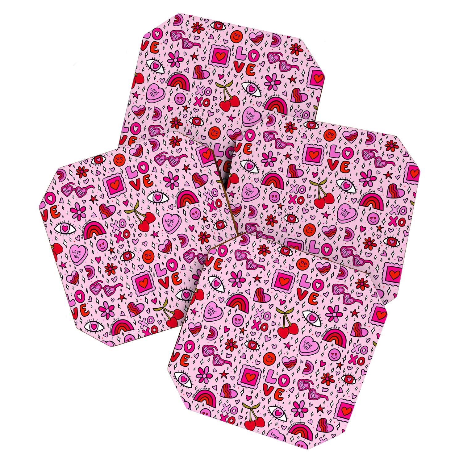 Valentine Print Coaster Gallery Image 1