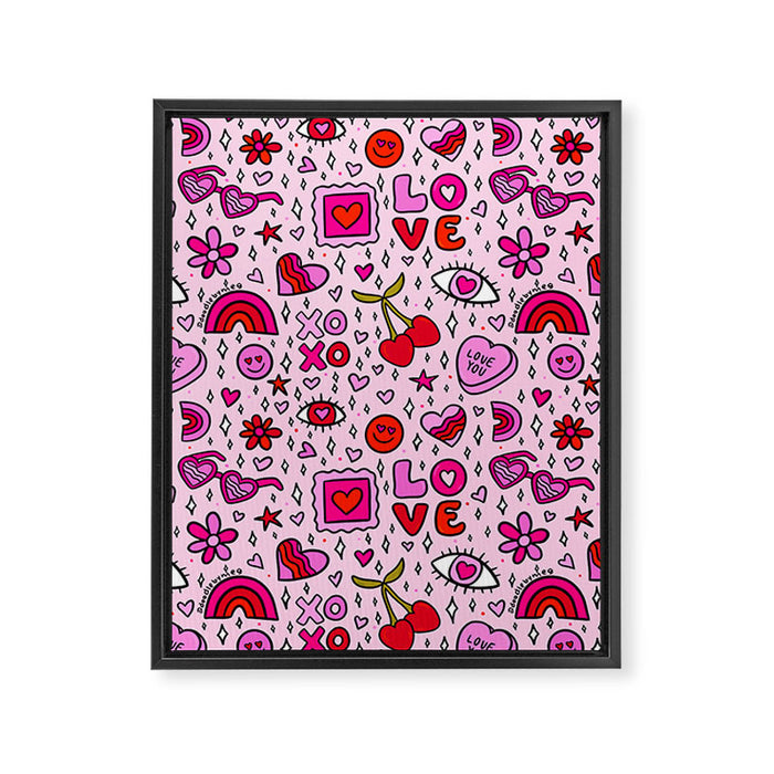Valentine Print Framed Canvas Print Gallery Image 1