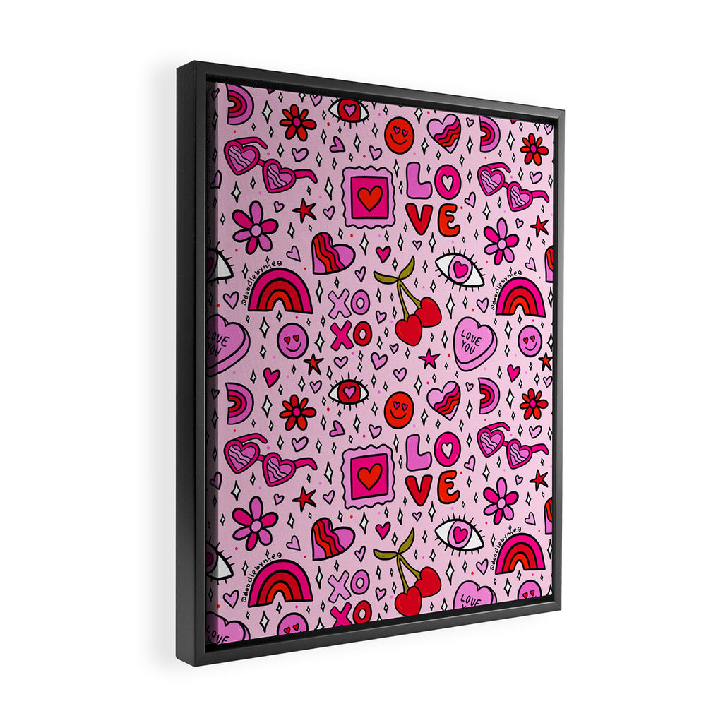 Valentine Print Framed Canvas Print Gallery Image 2