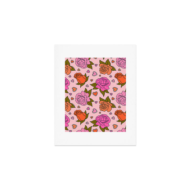 Valentine Roses Art Print Gallery Image 1