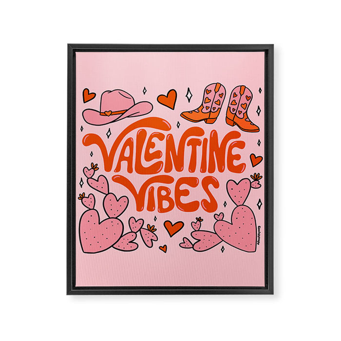 Valentine Vibes Framed Canvas Print Gallery Image 1