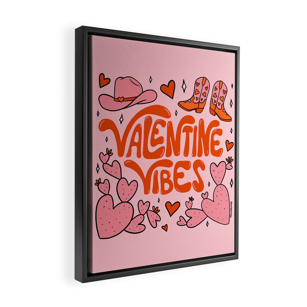 Valentine Vibes Framed Canvas Print Gallery Image 2