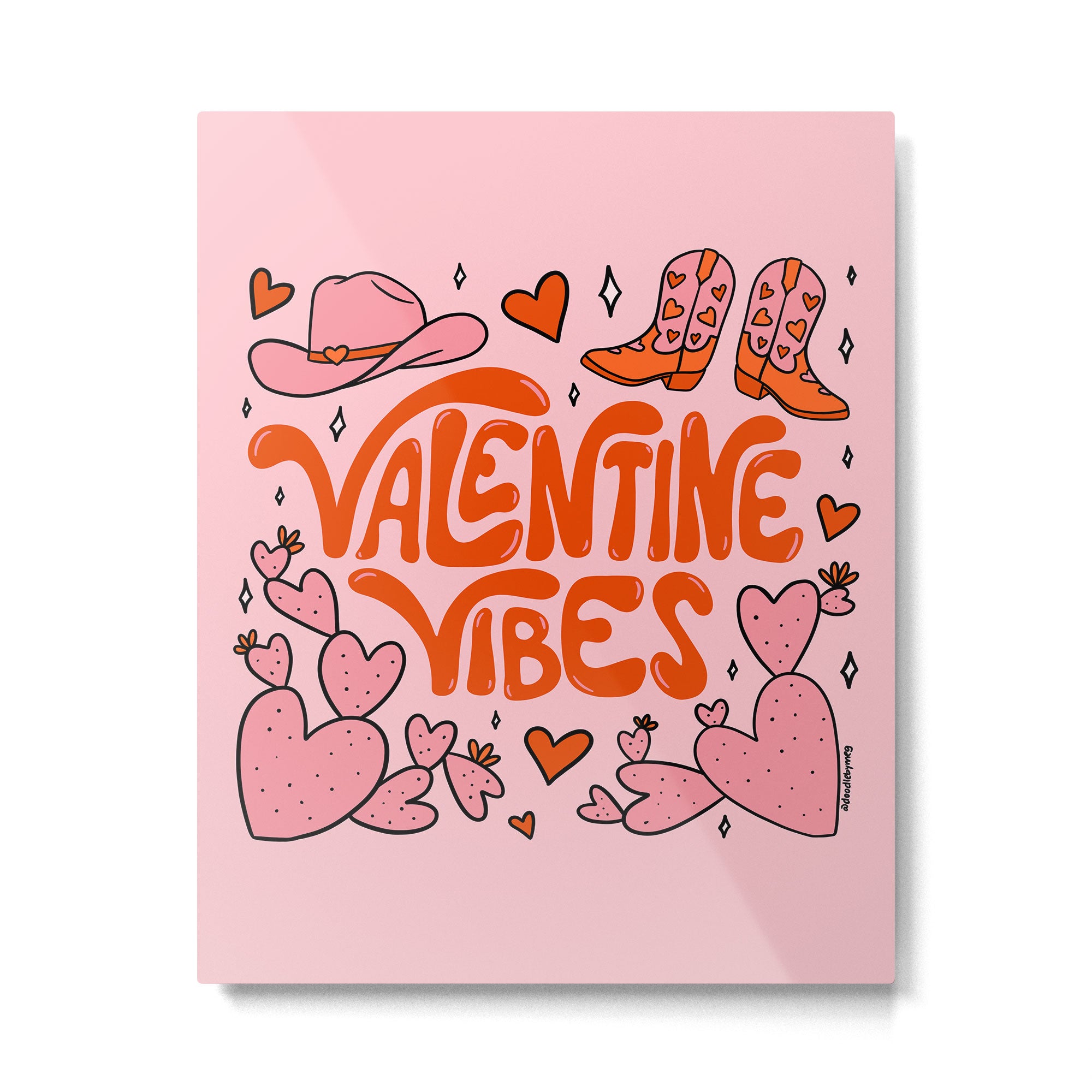Valentine Vibes Metal Print Gallery Image 6
