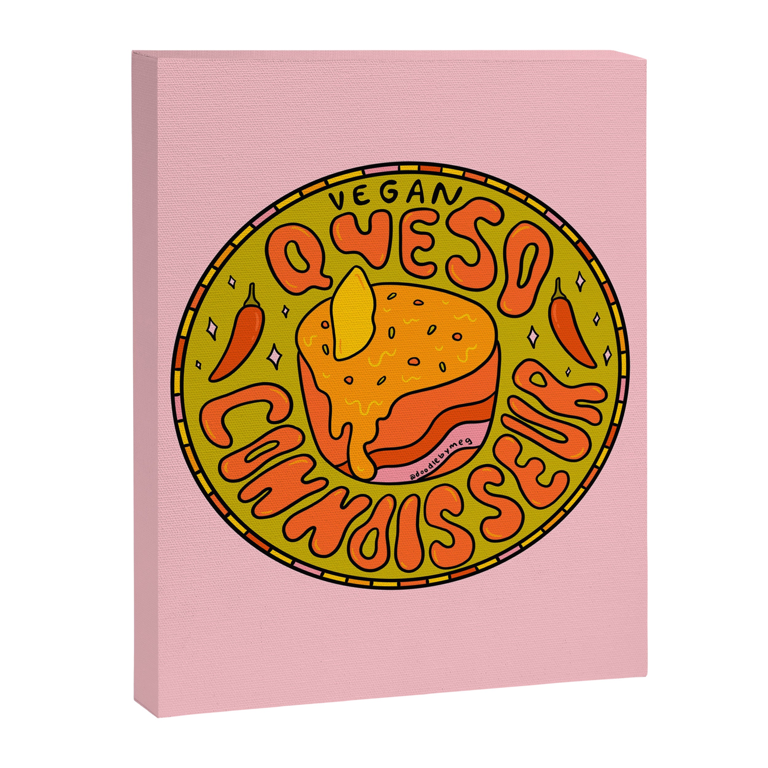 Vegan Queso Connoisseur Canvas Print Gallery Image 8