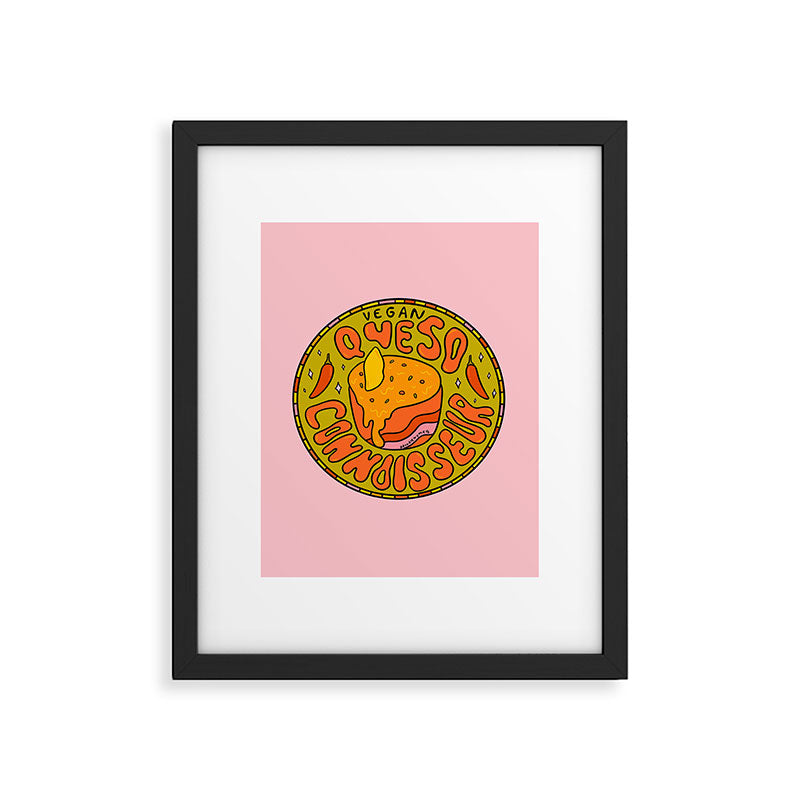 Vegan Queso Connoisseur Framed Art Print Gallery Image 6