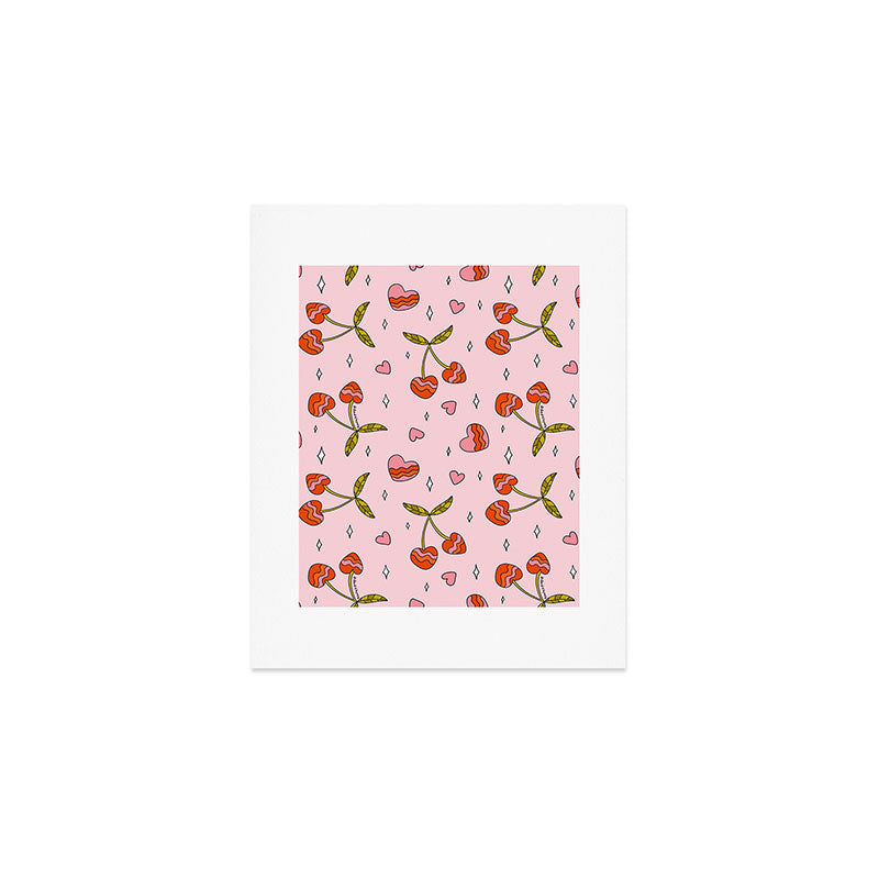 Vintage Cherry Print Art Print Gallery Image 1