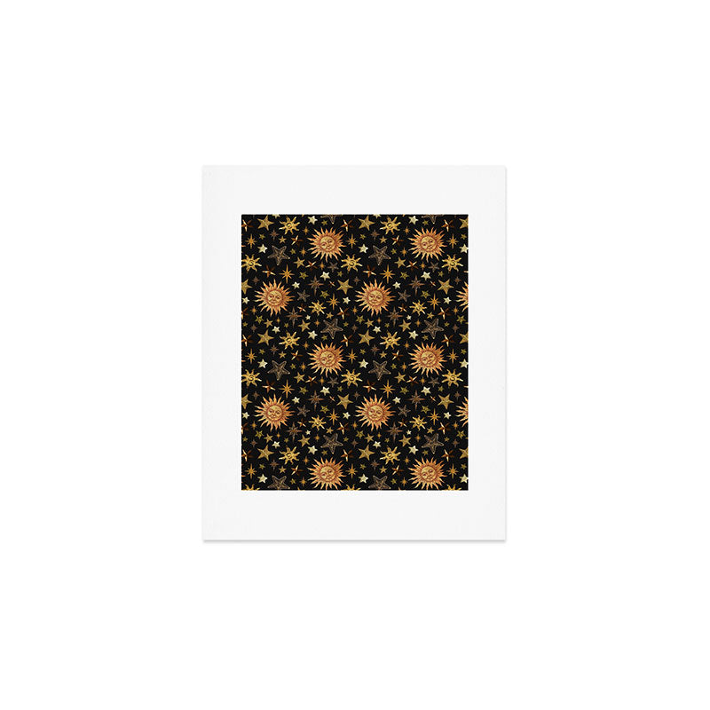 Vintage Collage Print in Black Art Print Gallery Image 1
