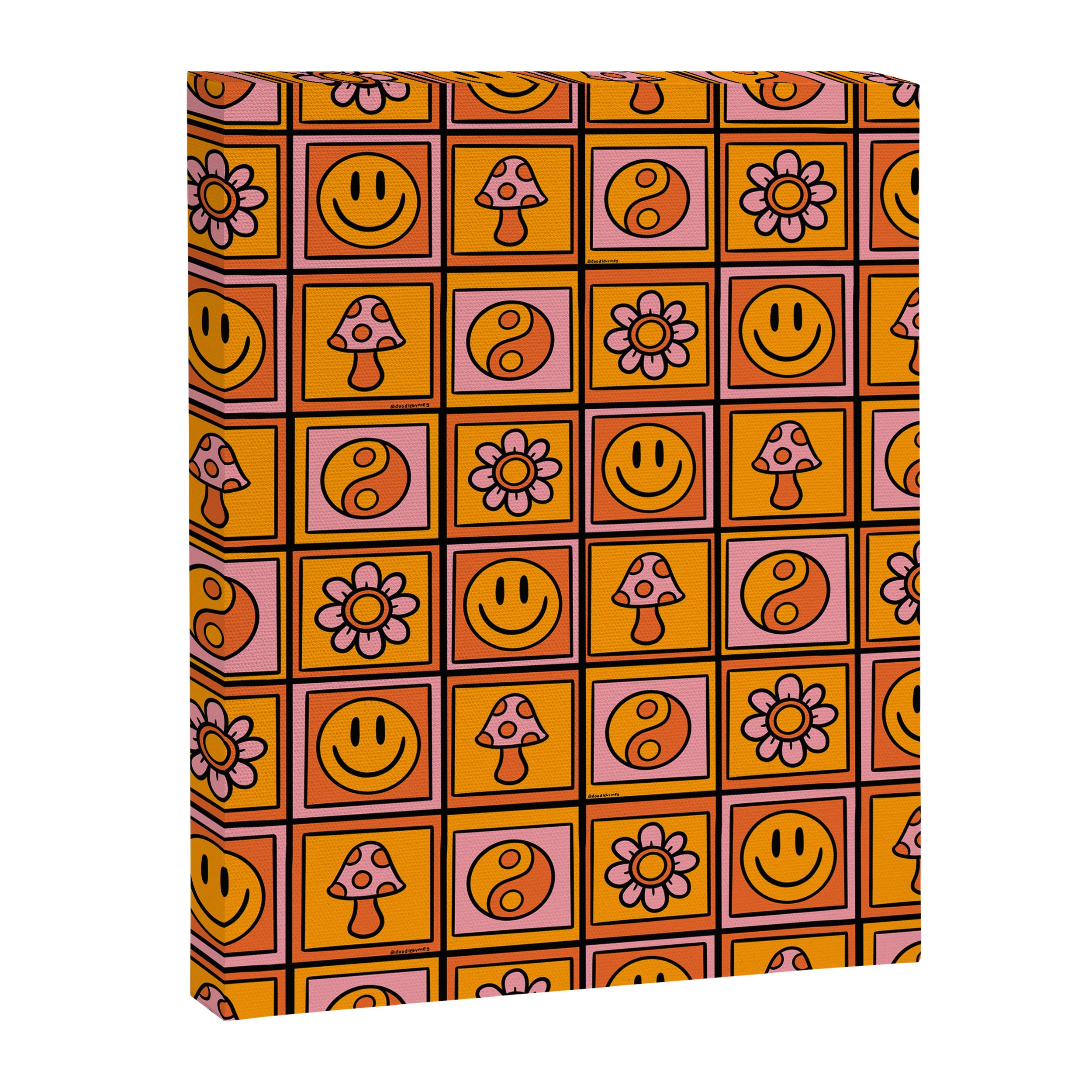 Vintage Granny Square Print Canvas Print Gallery Image 8