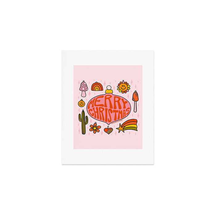 Vintage Merry Christmas Art Print Gallery Image 1