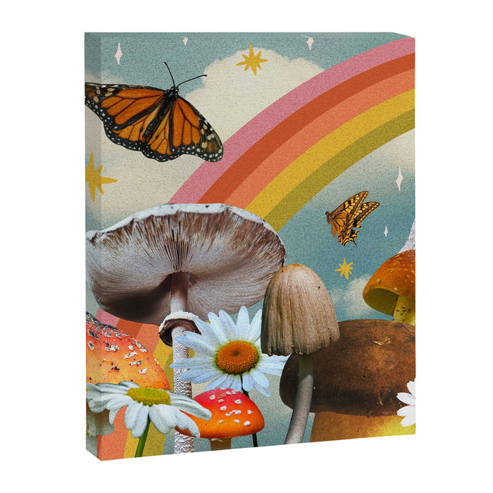 Vintage Mushroom Collage Canvas Print Gallery Image 1