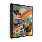 Vintage Mushroom Collage Framed Canvas Print Gallery Image 2