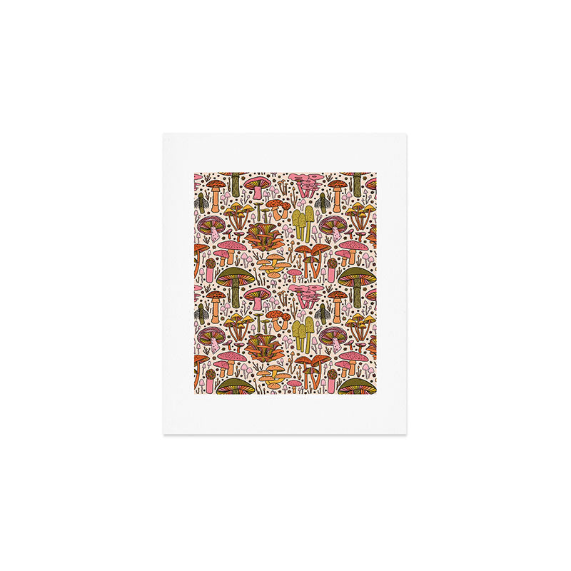 Vintage Mushroom Print Art Print Gallery Image 1