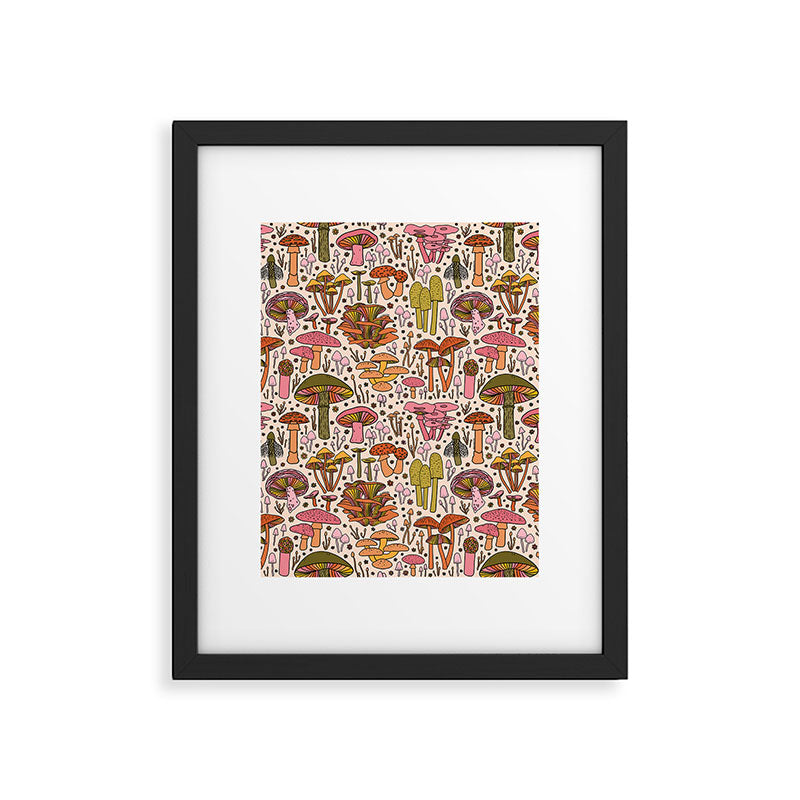 Vintage Mushroom Print Framed Art Print Gallery Image 6