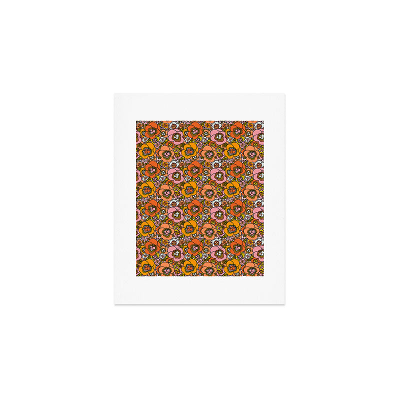 Vintage Pansy Print Art Print Gallery Image 1