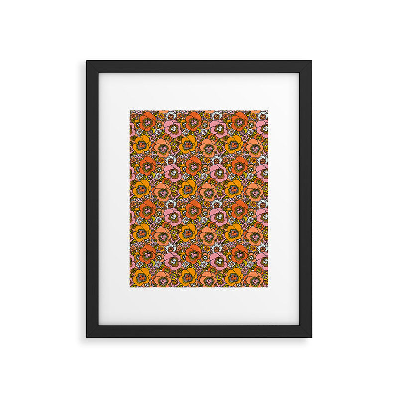 Vintage Pansy Print Framed Art Print Gallery Image 6