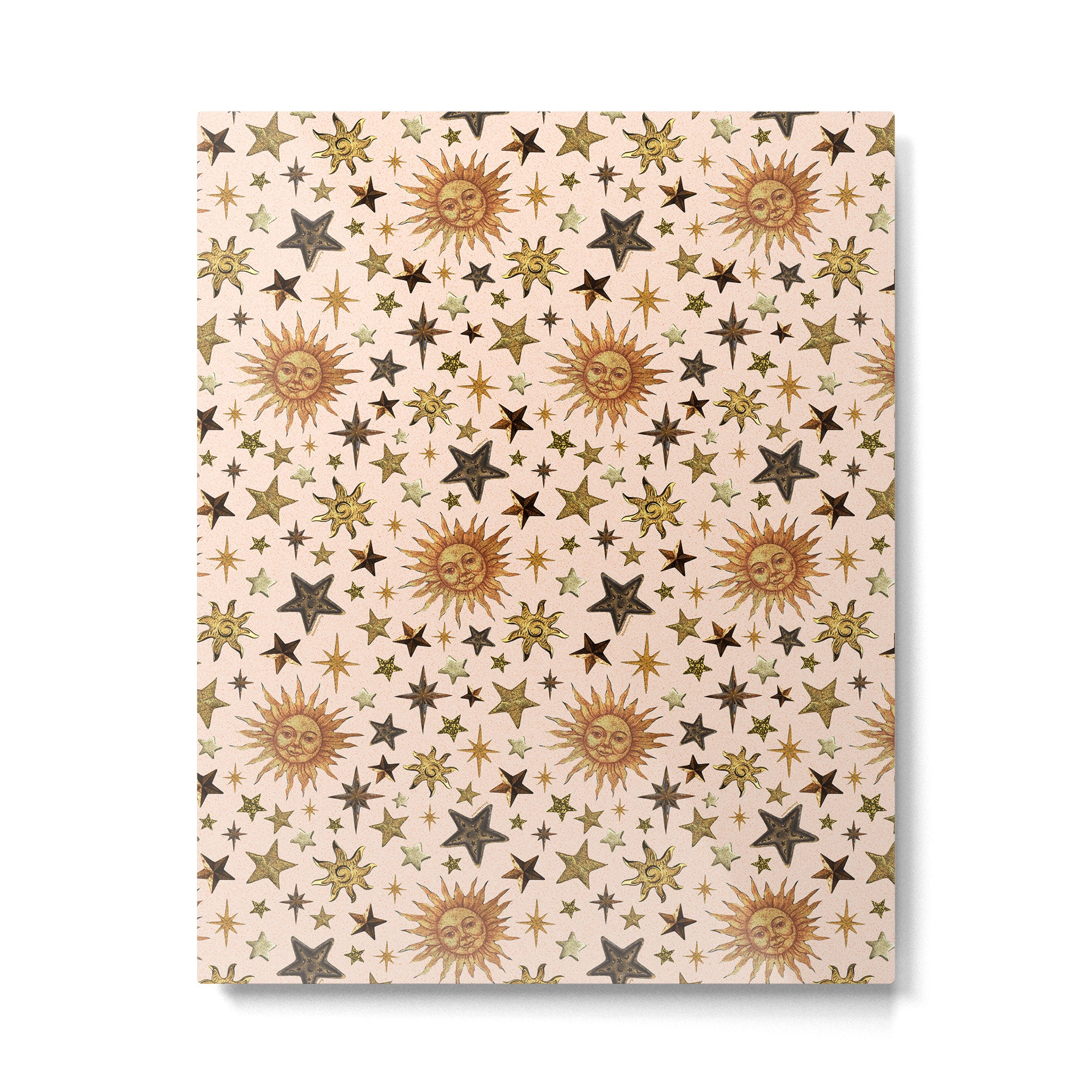 Vintage Star Collage Print in Cream Metal Print Gallery Image 6