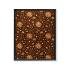 Vintage Star Collage Print in Rust Framed Canvas Print Gallery Image 8