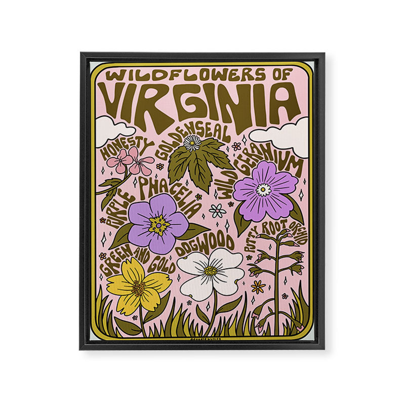 Virginia Wildflowers Framed Canvas Print Gallery Image 8