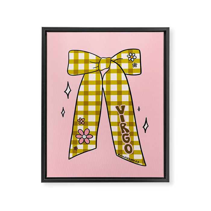 Virgo Bow Framed Canvas Print Gallery Image 1