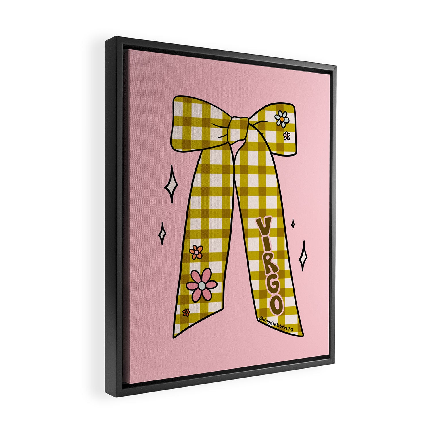 Virgo Bow Framed Canvas Print Gallery Image 2