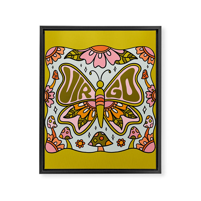 Virgo Butterfly Framed Canvas Print Gallery Image 1