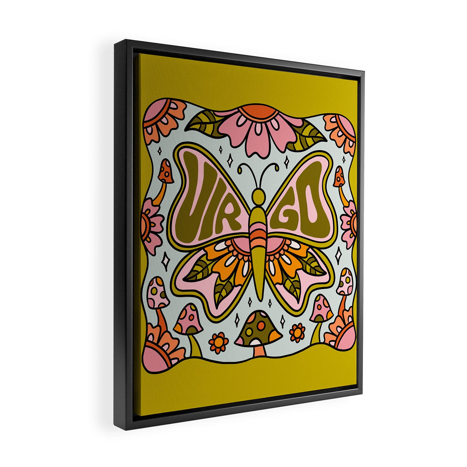 Virgo Butterfly Framed Canvas Print Gallery Image 2