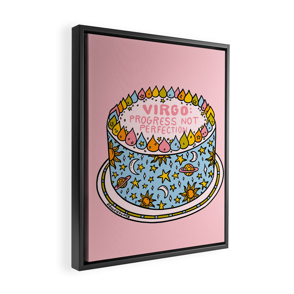 Virgo Cake Framed Canvas Print Gallery Image 2