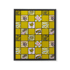 Virgo Checkered Print Framed Canvas Print Gallery Image 8