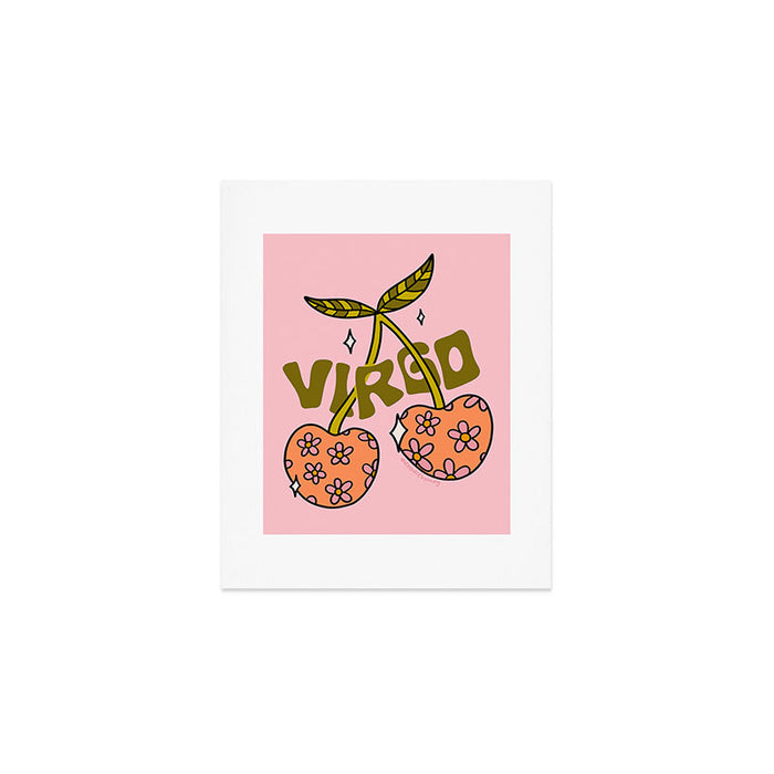 Virgo Cherries Art Print Gallery Image 1